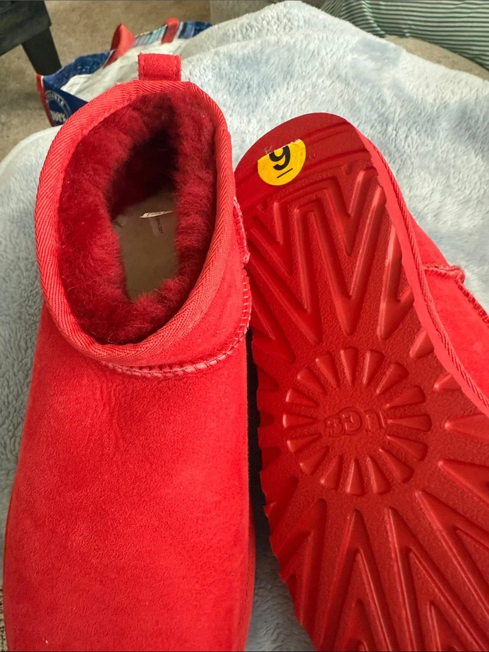 UGG Kids Cozy Red Mini Boots